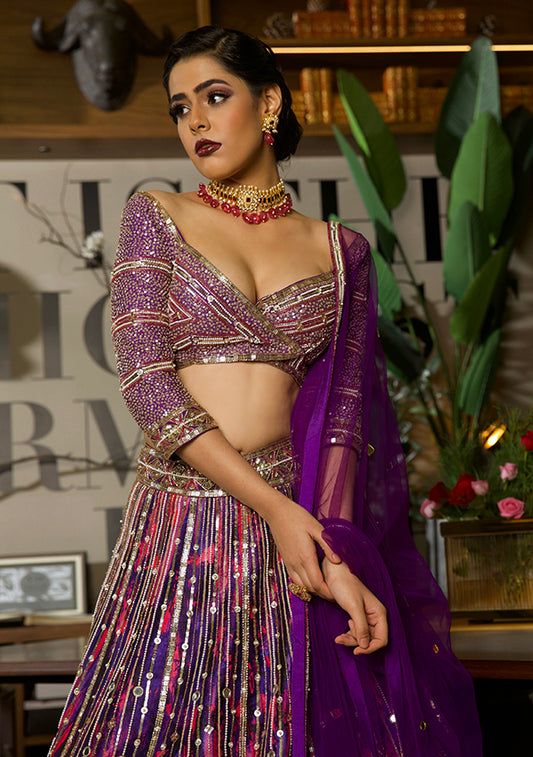 The Ultraviolet Lehenga