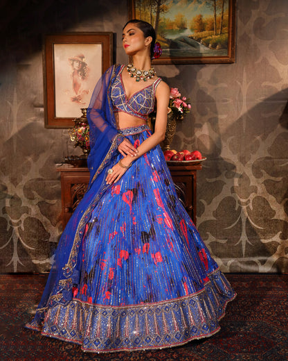 The Sapphire Lehenga
