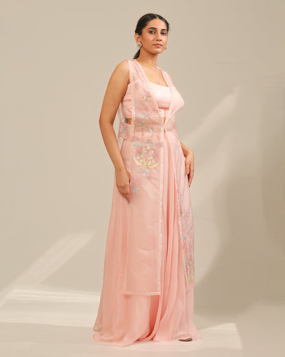 Camelia Skirt and Long Jacket Set