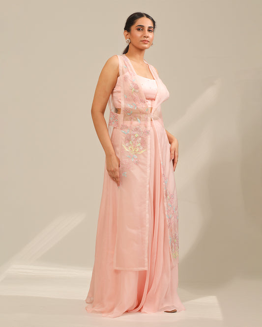 Camelia Skirt and Long Jacket Set