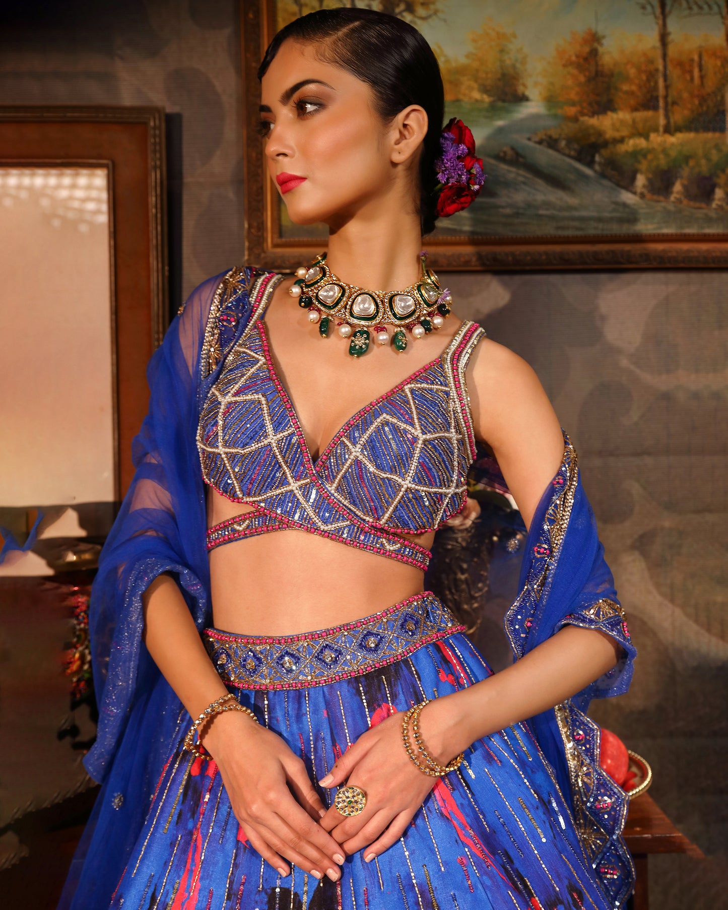 The Sapphire Lehenga