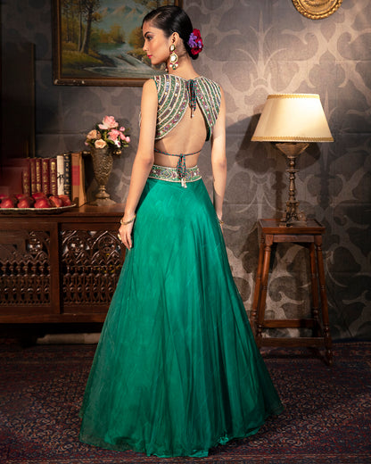 The Emerald Lehenga