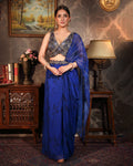 The Royal Blue Saree