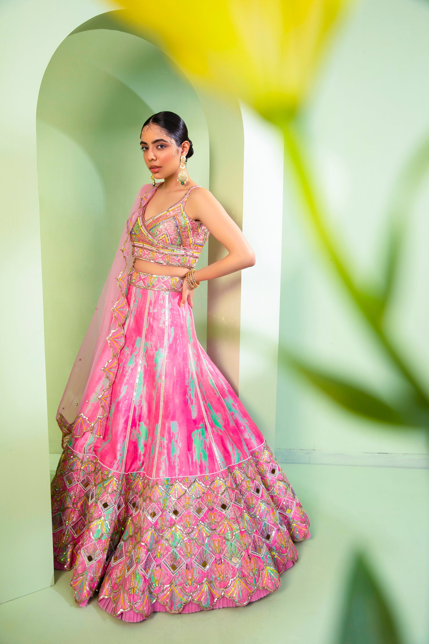The Neon Pink Lehenga
