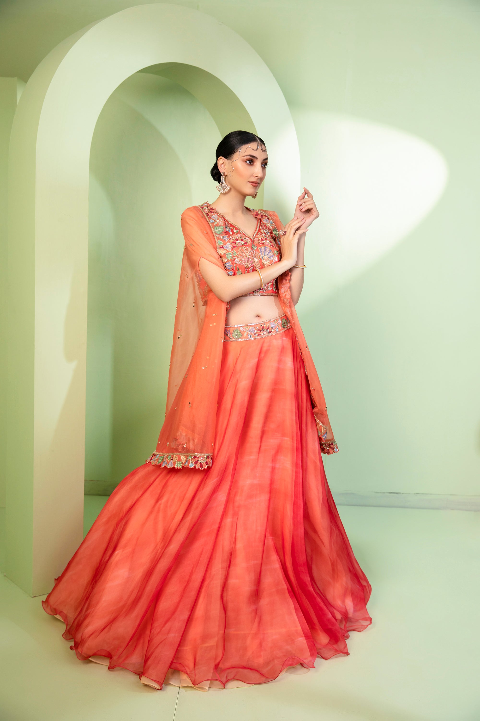 The Coral Cape Set