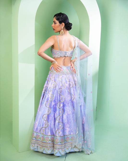 The Periwinkle Lehenga
