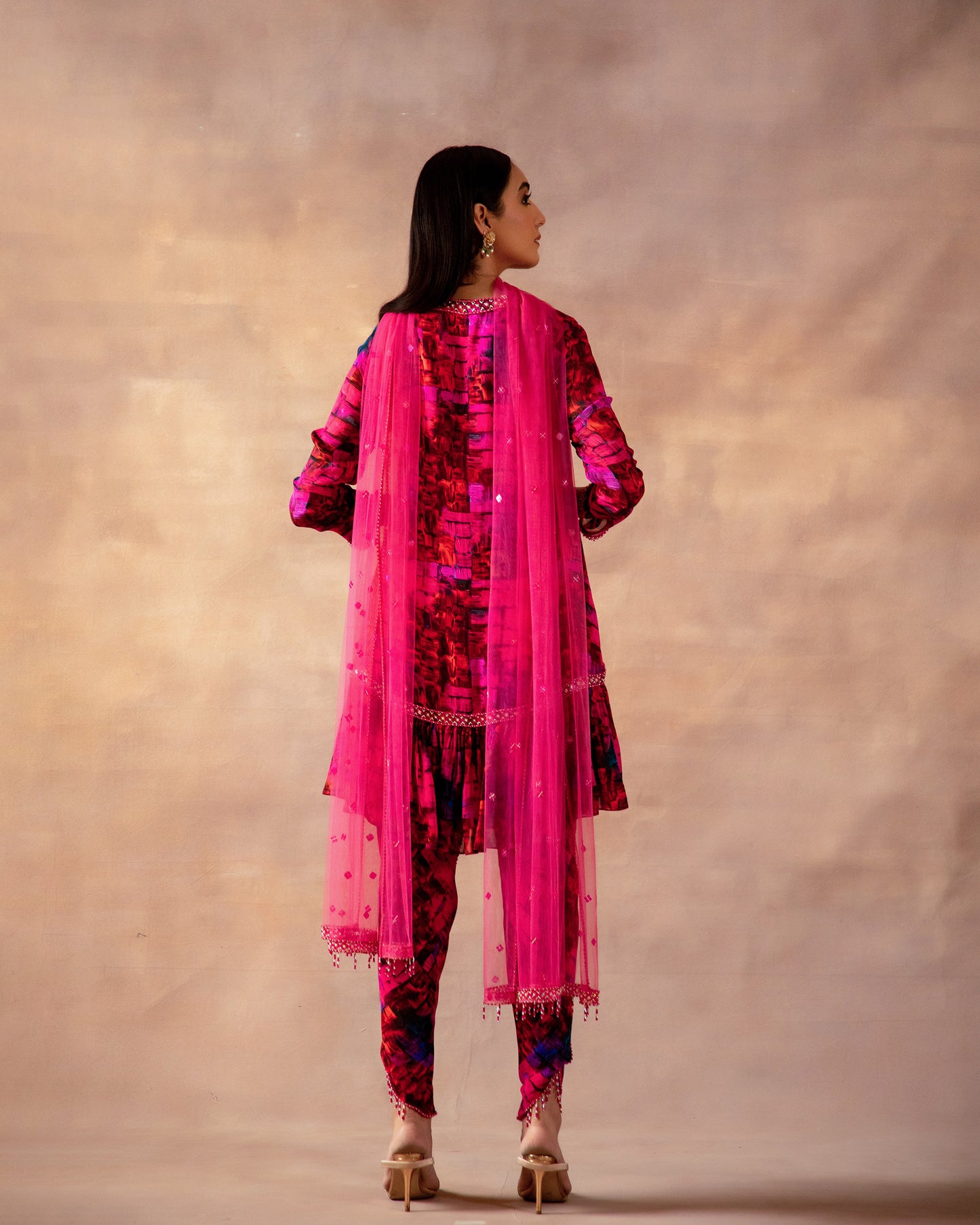 The Fuchsia Dhoti Kurta Set