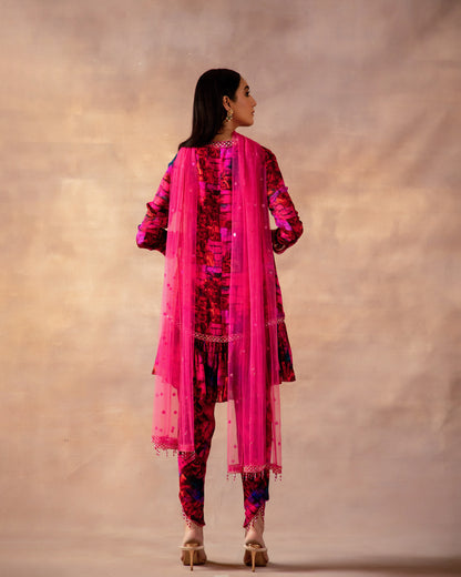 The Fuchsia Dhoti Kurta Set