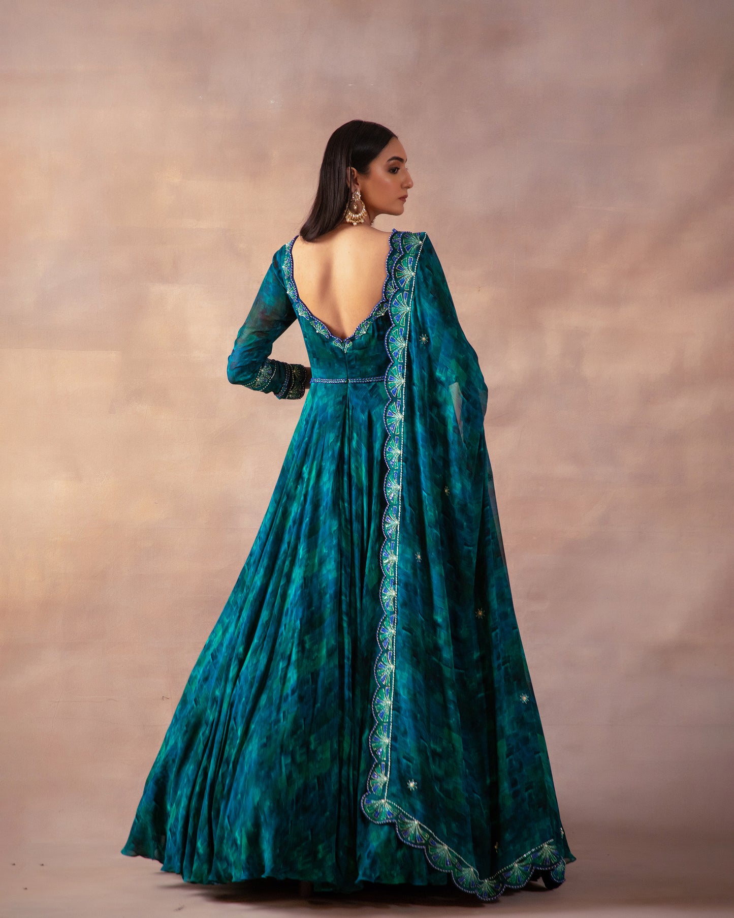 The Emerald Hued Anarkali