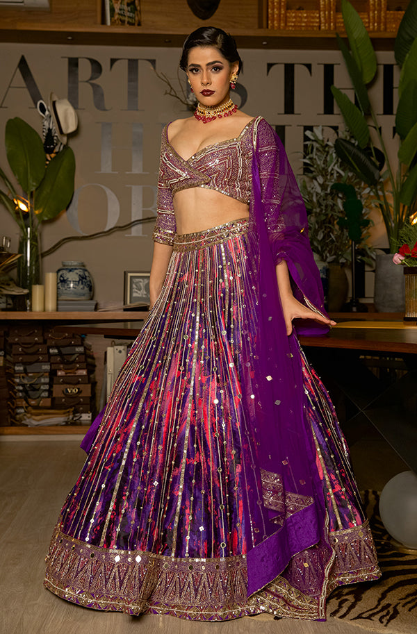 The Ultraviolet Lehenga