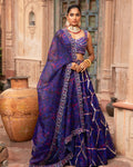 ELECTRIC BLUE ORGANZA LEHENGA