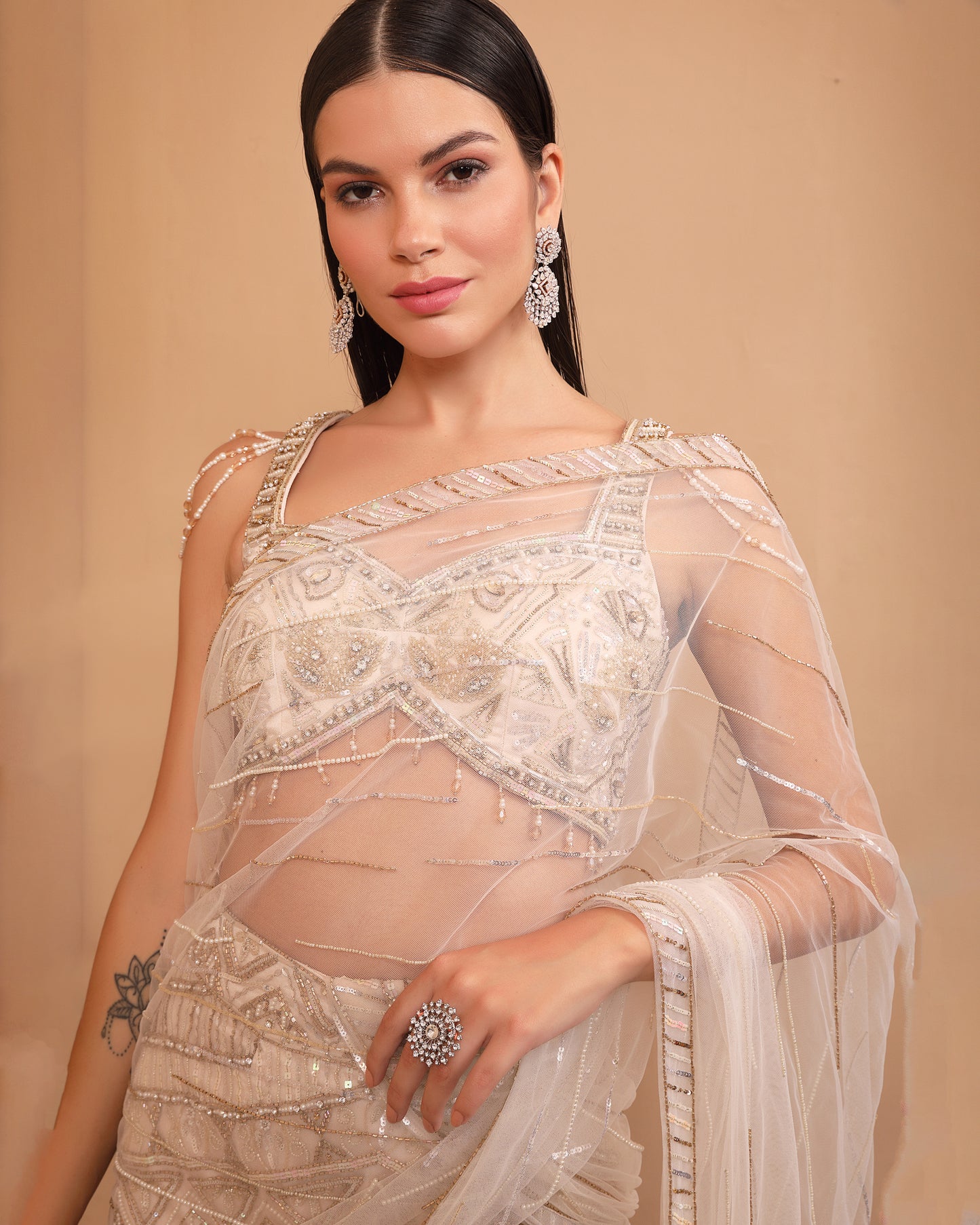 The Ivory Saree