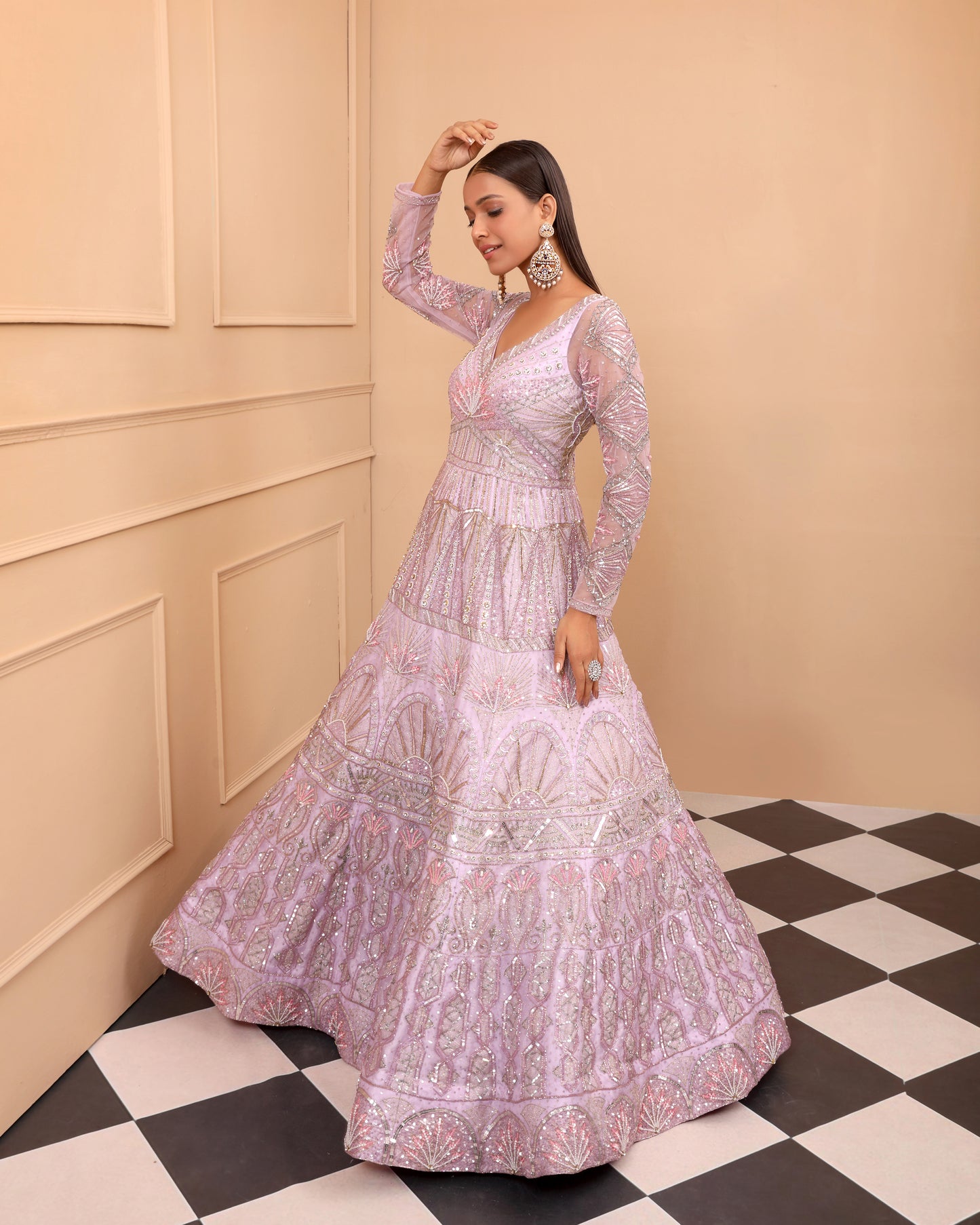 The Lilac Anarkali