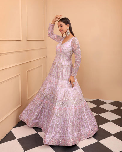 The Lilac Anarkali