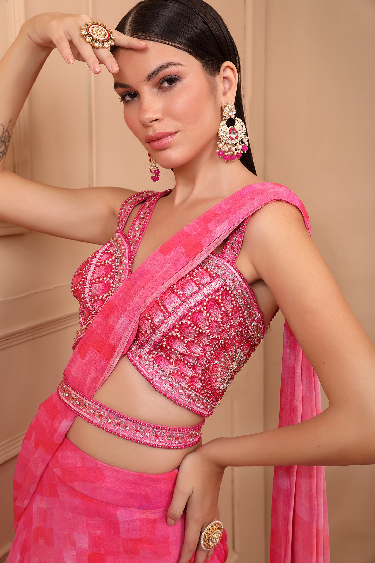 The Rosy Days Saree