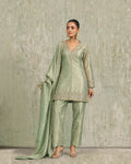 Pistachio Tissue Kurta Set